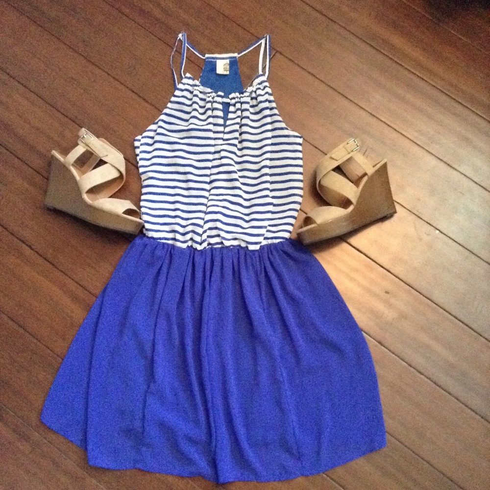 Black and White Halter Dress!